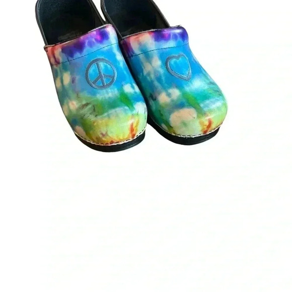 Dansko Peace Love Tye Dye Clogs - Picture 4 of 7
